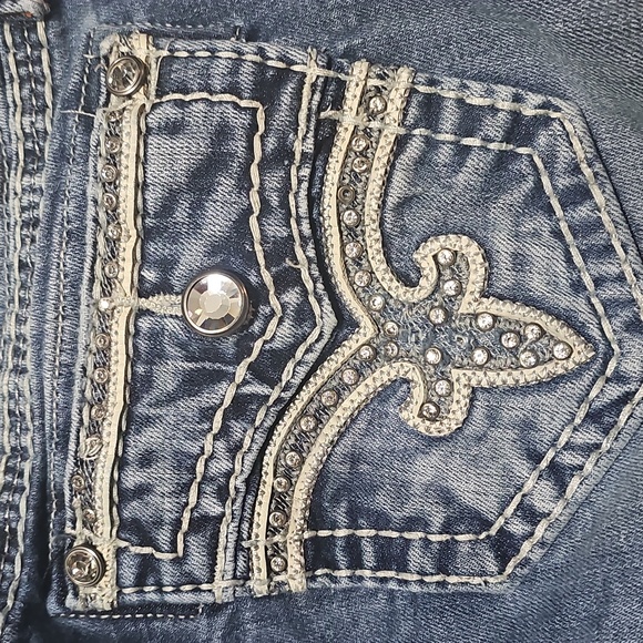 Rock Revival Boot Jeans Low Waist Size 26 Victories - Picture 7 of 8